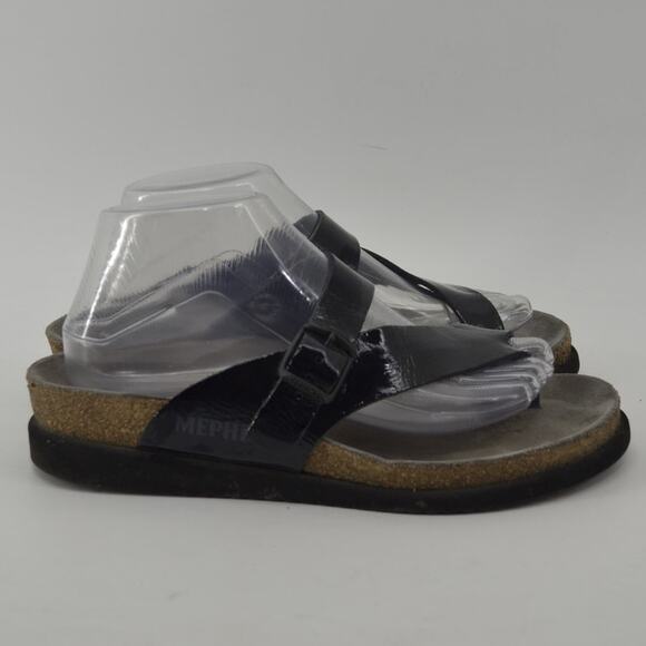 Mephisto Helen Sandal Black Thong Sandal Comfort Euro 39 / 9 - Picture 2 of 13